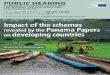 PUBLICHEARING - Europa · The Panama Papers may have triggered a firestorm of activism ... PUBLICHEARING IMPACT OF THE SCHEMESREVEALED BY THEPANAMAPAPERS ON …