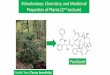 Ethnobotany: Chemistry and Medicinal Properties … Oct 2017-J… · Ethnobotany: Chemistry and Medicinal Properties of Plants (2nd Lecture) ... Phenols and Carboxylic Acids Hydroxyl