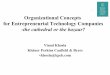 Organizational Concepts for Entrepreneurial Technology ... · Organizational Concepts for Entrepreneurial Technology Companies -the cathedral or the bazaar? ... Tasks vs Project Stage