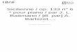 Sicilienne / op. 133 n° 6 * pour piano / par J. L ...BNF).pdf · Sicilienne / op. 133 n° 6 * pour piano / par J. L. Battmann / [ill. par] A. Barbizet,.... [1861]. 1/ Les contenus