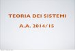 TEORIA DEI SISTEMI A.A. 2014/15 - sira.diei.unipg.it Dei Sistemi/Anno... · TEORIA DEI SISTEMI Materiale integrativo! A. Giua, C. Seatzu, Analisi di Sistemi dinamici, Springer, 2005!