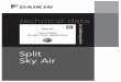 technical data - daikintech.co.ukC)(B)/2005/... · RZQ-B7 Twin/Triple/ Double Twin Application technical data Split Sky Air air conditioning systems