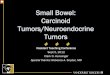 Small Bowel: Carcinoid Tumors/Neuroendocrine … planning 1. Determination of the extent of disease burden 2. Identification of multifocal disease Synchronous carcinoid and non -carcinoid