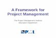 A Framework for Project Management - … · A Framework for Project Management ... “The application of knowledge, ... Framework for managing critical project activities 