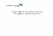 Oversight & Compliance Program Descriptionconnectforhealthco.com/wp-content/uploads/2013/04/Oversight... · Oversight & Compliance Program Description. AUTHORITY Connect for Health