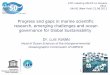 Progress and gaps in marine scientific research, … · Progress and gaps in marine scientific research, emerging challenges and ocean ... Blue Planet The basis of life ... and deep-sea