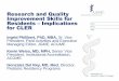Research and Quality Improvement Skills for … · Research and Quality Improvement Skills for ... Research and Quality Improvement Skills for Residents –Implications for CLER (Clinical