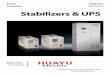 Safety Catalogue Protection Stabilizers & UPS - HUAYU … · Single-phase High-precision Full Automatic AC Voltage Stabilizer Stabilizer & Regulator Contents 2 3 Voltage Stabilizer