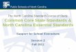 The North Carolina Standard Course of Study Common … · Common Core State Standards & North Carolina Essential Standards Support for School Executives Session 2 ... Digging Deeper