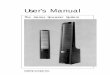 MartinLogan Aerius Manual · Aerius Specifications 21 Glossary 22 ... inch thick! Ruggedly constructed ... Attach your speaker cables to the Signal Input Signal Input section on the