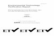 Environmental Technology Verification Report - US EPA · and to report this objective information to permitters, buyers, and users of the technology, thus ... conducting field or