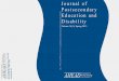 Journal of Postsecondary Education and Disability · Joan McGuire - University of Connecticut Janet Medina - McDaniel College Deborah Merchant ... Richard Allegra, AHEAD Editorial