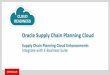 Oracle Supply Chain Planning Cloud · Capabilities •Integrates On-Premise E-Business Suite fulfillment system with Supply Chain Planning Cloud applications •Provides data extracts