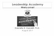 Leadership Academy 8 - 2017 - gabrielleconsulting.comgabrielleconsulting.com/docs/LeadershipAcademy8-2017.pdf · SuperBrain Yoga •Developed by pranic healing Master Koa Chok Sui