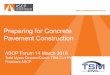 Preparing for Concrete Pavement Construction - for Concrete...  Preparing for Concrete Pavement Construction