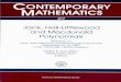 CONTEMPORARY MATHEMATICS 417 Jack , Haii-Littlewood ... · MATHEMATICS 417 Jack , Haii-Littlewood ... CoNTEMPORARY MATHEMATICS 417 Jack, Haii-Littlewood ... for an algebraic group