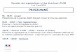 PROGRAMME - orne.gouv.fr · 9h15 – 10h15 : Point réglementation Focus sur « l’activité baignade en ACM » Foire aux questions ... –Piscines privatives à usage collectif