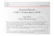Financial Results FY2017 (Ended March 2018) · FUJITSU GENERAL LIMITED 1 Financial Results FY2017 (Ended March 2018) April 2018 Fujitsu General Limited Any forward-looking statement