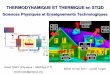 THERMODYNAMIQUE ET THERMIQUE en STI2Dpedagogie.ac-limoges.fr/physique-chimie/IMG/pdf/Thermodynamique... · électriques, bilan thermique, modèle Simulink d’un habitat, chauffage