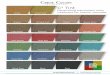 Penetrating translucent color - Crete Colors International Tint Color Chart.pdf · Penetrating translucent color treatment for interior concrete Bronze Antique Cork Light Roast Espresso