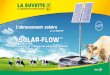 par LA BUVETTE SOLAR-FLOW · STATION DE POMPAGE SOLAIRE 12 VOLTS AVEC BATTERIE : Kit complet de pompage solaire autonome. La batterie accumule l’énergie dès que la luminosité