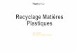 Recyclage Matières Plastiques - recyclage-plastique.comrecyclage-plastique.com/wp-content/uploads/2016/03/Recyclage-Mati... · Ordre du jour Recyclage des matières plastiques, P.Schenkbecher,