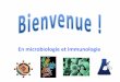 Enmicrobiologieetimmunologie# - microbiologie… · Microbiologie générale Tp 8:30 – 11:30 BIO 1153 Biologie cellulaire Th 8:30 – 11:30 Ex. intra : 9 oct., 8:30 -11:15 Ex. Final