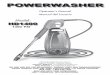 Model - PowerWasherhuskypowerwasher.com/newcs/images/stories/manuals/HD1400.pdf · Operator’s Manual Manual del Usuario Model: Warranty Registration by Internet Registro Garantía