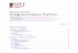 Module M1207 Programmation Python - chamilo1.grenet.frchamilo1.grenet.fr/ujf/courses/IUT1RT1M1207/document/2016-2017/... · Semaine CM/TD TP 46 Introduction, variable, expression