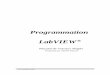 Programmation LabVIEW - ni.com · Programmation LabVIEW ® Recueil de Travaux dirigés Proposés par Michel Fiocchi 22 novembre 2002