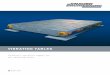 VIBRATING TABLES - Knauer Engineering · VIBRATING TABLES for various fields of applications ... ing fixed to the table the results on are more reproducible because the ... machine