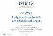 ANOVA II 160126 - Welcome - WikiMEGmeg.univ-amu.fr/images/ANOVA_II_160126.pdf · Analyse multifactorielle des données MEG/EEG ... • Troubles de la mémoire dus à des lésions