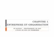 CHAPITRE 1 ENTREPRISE ET ORGANISATION - …blog.ac-versailles.fr/sespissarro/public/Marc/Premiere/Chap1... · La diversité des unités de production I ... Le revenu des entreprises