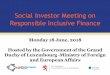 Social Investor Meeting on Responsible Inclusive Finance · 8 International: ACEP, Advans, CIF West Africa, Microcred, Opportunity Intern’l, Oxus, ... questionnaires in SPI4 database