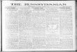 THE PENNSYLVANIAN · THE PENNSYLVANIAN VOLUME PHILADELPHIA.XXVII.-NO. 129 SATURDAY, MARCH 16 1912 APPROPRIATE $500,000 FOR NEW MUSEUM WING STATE REPEATS VICTORY. ... All of State's
