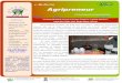 Agripreneur E-bulletin, May, 2014 - Agri-Clinics · working for promotion of Agri Entrepreneurship development”. Volume VI Issue 2 May -2014 ... gramme on Agri Clinics & Agri Business