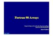 Fortran 90 ArraysFortran 90 Arrays - pages.mtu.edushene/COURSES/cs201/NOTES/F90-Array.pdf · Fortran 90 ArraysFortran 90 Arrays Program testing can be used to show the presence of