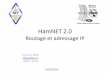 HamNET 2.0 L’Internet radioamateur - arads.r-e-f.orgarads.r-e-f.org/Fichiers/hamnet 2.0 - routage.pdf · Adressage IP et DNS •Afin de faciliter les noms sur le réseau, un serveur