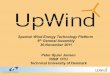 Spanish Wind Energy Technology Platform th General ... Hjuler_UpWind presentation... · Technical University of Denmark DTU . Participants from Start . 39 participants •11 EU countries