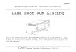 Lisa Boot ROM Listing - 1000BiT · Apple Lisa Computer Technical Information Lisa Boot ROM Listing This is the listing of the Lisa’s Boot ROM program, version 2.48 (a.k.a. version