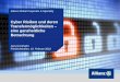 Cyber Risiken und deren Transfermöglichkeiten eine ... · PDF fileVorteile einer Cyber Versicherung am Beispiel der Allianz-Cyber-Protect-Bedingungen 4 . 2015 Allianz Risk Barometer