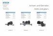 Achsen und Getriebe Axles and gears - ATECH GmbH · Achsen und Getriebe Axles and gears TX 1 TX 2 Motorarten AC, DC, PMS 601 kind of motor AC, DC, PM Motorarten kind of motor PM kind