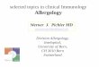 selected topics in clinical Immunology Allergology · selected topics in clinical Immunology Allergology Division Allergology, Inselspital, University of Bern, CH 3010 Bern Switzerland