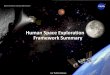 Human Space Exploration Framework Summary - NASA€¦ · 11-01-2011 · National Aeronautics and Space Administration. Human Space Exploration Framework Summary. For Public Release