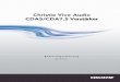 Christie Vive Audio CDA5/CDA7.5 Verstärker · f) Probleme oder Schäden, die durch falschen Gebrauch, unpassende Stromquellen, Unfälle, Feuer, Überschwemmung, Blitz, Erdbeben oder