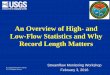 An Overview of High- and Low-Flow Statistics and Why ...dnr.sc.gov/water/hydro/flowmap/docs/FlowAnalysis020316Feaster.pdf · Low-Flow Statistics and Why Record Length Matters “And