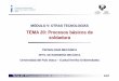 T20 - Procesos básicos de soldadura - UPV/EHUehu.eus/manufacturing/docencia/1149_ca.pdf · • Soldadura TIG (GTAW): Tungsten Inert Gas • Soldadura MIG/MAG ... Procesos de Arco