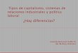 Tipos de capitalismo, sistemas de relaciones …cei.colmex.mx/Proyecto Bizberg América Latina/Mesa 3 Bensusán y... · los sistemas de relaciones industriales (laborales), con especial