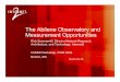 The Abilene Observatory and Measurement Opportunities€¦ · March 30, 05 The Abilene Observatory and Measurement Opportunities Rick Summerhill, Director Network Research, Architecture,
