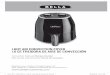 1.6QT AIR CONVECTION FRYER 1.6 QT FREIDORA …€¦ · THANK YOU For Your Purchase BellaLifestyle BellaLife @ bellahousewares.com #get inspired Register & sign up for special announcements